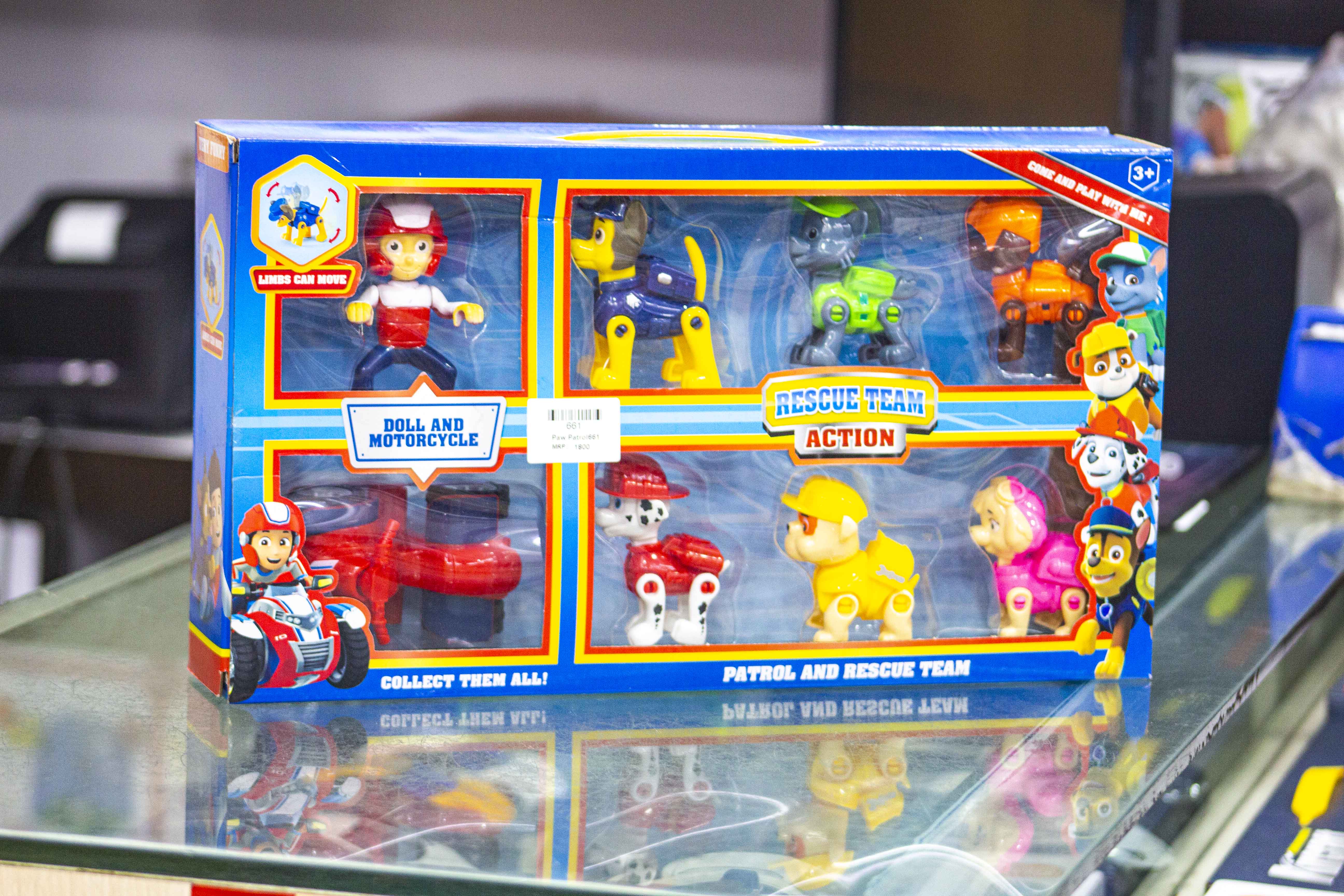 Doll & Motor Bycle Rescue Team action