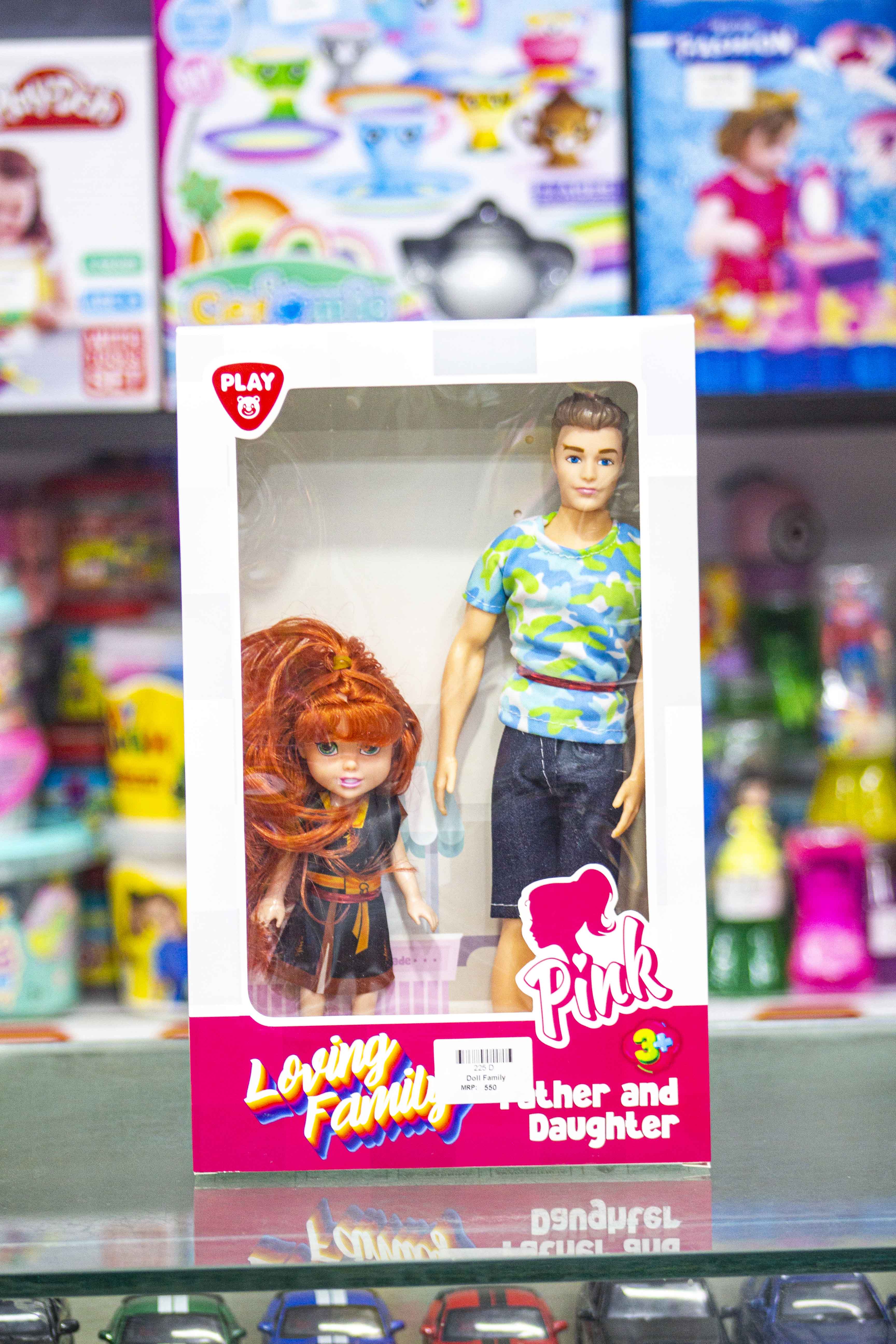 Pink Loving Family dual dolls male and female