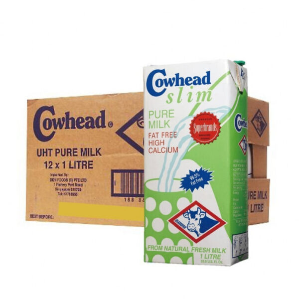 Cowhead Slim Fat Free Milk 1x12 packs (12 L)